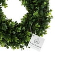 thumbnail image 5 of Pure Garden UV-Resistant 12-inch Plastic Artificial Boxwood Wreath (Green), 5 of 7