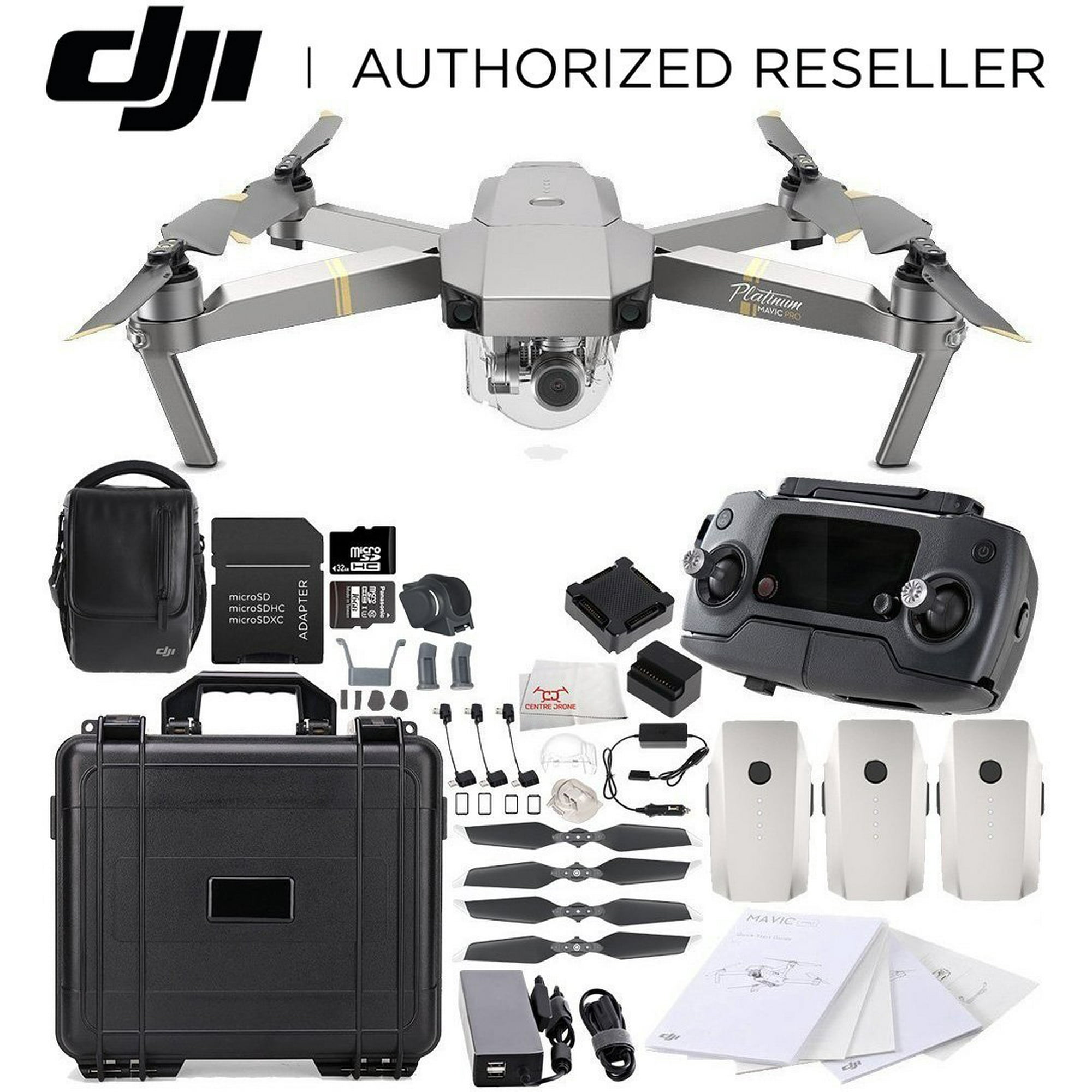 DJI Mavic Pro Platinum FLY MORE COMBO Collapsible Quadcopter Water