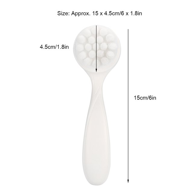 Fugacal Cepillo de masaje facial, masaje de limpieza profunda, cepillo facial de doble cara para la piel, vestido para regalo de vacaciones, maquillaje de viaje Fugacal No se aplica
