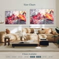 thumbnail image 4 of Elephant Stock Abstract The Fire Within Wall Art - Horizontal Multi Panel Canvas - Living Room Wall Decor - Abstract Multi Panel - Gray And Orange Decor - 57" x 36", 4 of 8