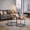 Tiger, variant on Gaderth Nesting Coffee Table Set of 2, 23.6 Inch Round Small Table with Adjustable Rubber Feet, Waterproof and Space-Saving, Rustic Brown for Living Room Balcony Office,