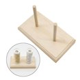 thumbnail image 2 of serony Porte-Fil Debout Robuste 2-Spool Fil à Coudre Rack Broderie en Bois, 2 of 9
