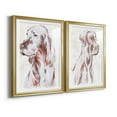 thumbnail image 2 of Wexford Home Sitting Dog III Premium Framed Print, 26.5" x 36.5" - Ready to Hang, Gold (Set of 2), 2 of 9