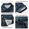 thumbnail image 3 of Dailycode Small Short Sleeve Button Down Shirts Navy Blue and Gold Marble Casual Shirt 3-10 Years, 3 of 9