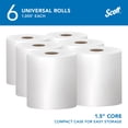 thumbnail image 2 of Scott Professional Essential Universal High-Capacity Hard Roll Paper Towels, Bulk (01005), Hardwound 1.5" Core, Absorbency Pockets, White (6 Rolls at 1,000' Each, 6,000'/Case), 2 of 11