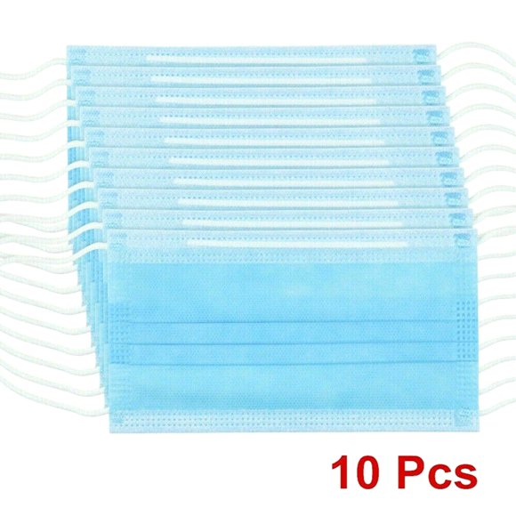 VONKY Kids Disposable Face Mask Non-woven Fabric Hygiene Dust Masks with Elastic Ear Loops 10pcs