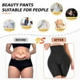 thumbnail image 4 of Women Shapewear Tummy Control Panties Body Shaper Butt Lifter Padded Hip Enhancer Seamless Underwear High Waist Short Black/Beige, 4 of 6