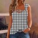thumbnail image 1 of Puntoco Camisetas ajustadas para mujer Camiseta sin mangas de color liso para mujer Camiseta sin mangas holgada, 1 of 4