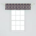 thumbnail image 2 of Ambesonne Floral Window Valance, Cutout Pattern of Flowers with Polka Dots Nursery Themed Spring, Curtain Valance for Kitchen Bedroom Decor with Rod Pocket, 54" X 12", Multicolor, 2 of 3