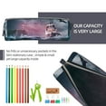 thumbnail image 5 of Cauagu Boat Lighthouse Storm Waves Print Leather Pencil Pen Case - Stationery Bag Portable Stationery Bag Big Capacity Pencil Pouch Cosmetic Organizer Bag for Men & Women, 5 of 7