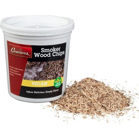 Camerons All Natural Extra Fine Pecan BBQ Wood Chips for Smokers (1 Pint, 0.473 L) - Kiln Dried Wood Sawdust Shavings for Cocktail Smoking Guns, Stovetop Smokers, Smoke Boxes