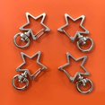 thumbnail image 4 of Porte-clés en Forme de Pentagramme Mousqueton pour Lanière Clips Crochets Clips de Lanière Pivotants Porte-clés DIY Porte-clés Accessoires pour Loisirs créatifs, Création de Bijoux (20 Pièces), 4 of 5