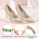 thumbnail image 3 of Uxcell 2 pares de tirantes para zapatos de tacón, tirantes elásticos de strass, tirantes de tobillo desmontables, cordones de cristal para mujeres, sandalias, beige+verde, 3 of 7