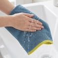 thumbnail image 3 of Unique Bargains Cotton Solid Absorbent Durable Soft Hand Towels Blue 29" x 13", 3 of 8