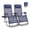 BLUE, variant on MAYEERTY Set of 2 Zero Gravity Patio Lounge Chairs, Adjustable Alloy Steel Foldable Outdoor Recliners with Pillow Cup Holder Side Tray for Beach Pool Lawn, Holds 300 LBS