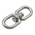 thumbnail image 1 of Character Ring Fishing Tackle Accessories 2pcs Fish Tool Keyring Silver Camping M4/M5/M6 Durable Stainless Steel Swivel, 1 of 11