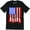 Black, variant on United States Patriotic Guitar Flag 4th Fourth of July Men's T-Shirt