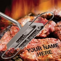 willway BBQ Meat Branding Iron with Changeable Letters Personalized Barbecue Steak Names Press Tool for Grilling