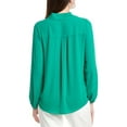 thumbnail image 2 of T Tahari womens  Button-Down Blouse, xs, Green, 2 of 3