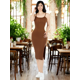 thumbnail image 2 of Vestido De Mujer Midi Casual Stretch Para Diario Y Salida, 2 of 5