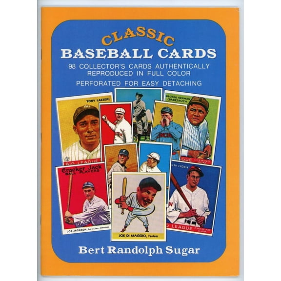 1977 Bert Randolph Sugar Classic Baseball Cards Collector Book Easy Detaching
