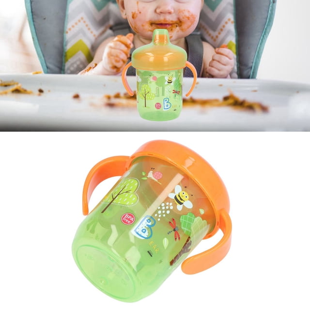 Trainer Cup, Suave A Prueba de Derrames Baby Sippy Copa de Dibujos Animados Patrón de Animales Lindo para Vieges en Casa Para Jugos de Frutas