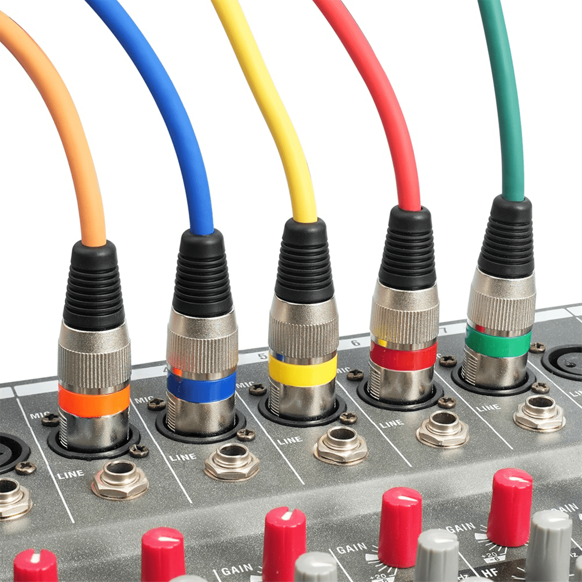 10 Pack 3Ft 3Pin XLR Male to Female XLR Microphone Cable Balanced XLR Cable for Mic Mixer, Recording Studio