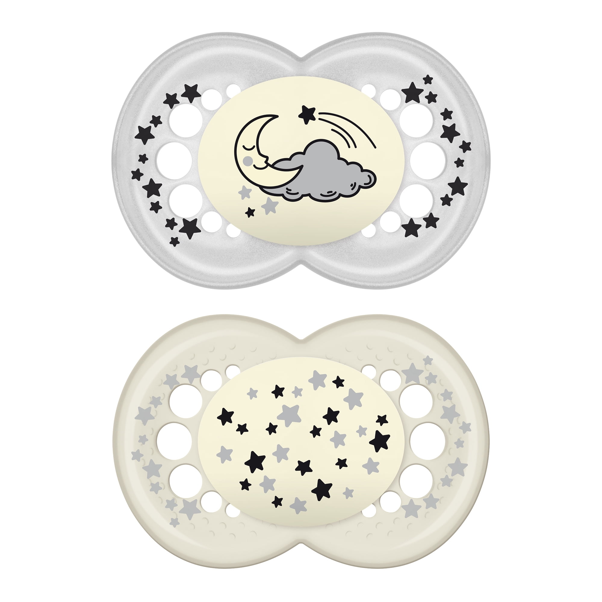 MAM Glow In the Dark Pacifiers, Baby Pacifier 6+ Months, Best Pacifier