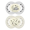 MAM Glow In the Dark Pacifiers, Baby Pacifier 6+ Months, Best Pacifier for Breastfed Babies, 'Night’ Design Collection, Unisex, 2-Count