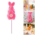 thumbnail image 2 of HCTSHG 8 Inch Artificial Flocked Bunny With Easter Decorations Colorful Cute Figurines Spring Table Centerpieces For Wedding Birthday Garden Indoor Outdoor Home Decor ﻿, 2 of 9