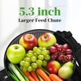 thumbnail image 2 of Cold Press Juicer, 350W Slow Masticating Juicer with 5.3" Wide Feed Chute, Supports Whole Fruits and Vegetables, Reverse Function, Easy to Clean with Brush, Black, 2 of 7