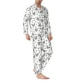 thumbnail image 2 of Sikiie Funny Chicken Mens Pajama Set, Soft Warm Long Sleeve Sleepwear, Cozy Button-Down Pjs for Men-Small, 2 of 7