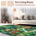 thumbnail image 2 of ODIKA 8'x10' Machine Washable Non-Slip Area Rug, Whimsical Forest Animals and Fern Leaf Patterned High Traffic Rug, Green, 281236, 2 of 7