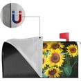 thumbnail image 4 of Retro Sunflowers Mailbox Covers, Wood Magnetic Post Box Cover Wraps Standard Size 21x18 in for Garden Yard Decor, 4 of 6