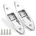 thumbnail image 1 of Feu de Navigation Marine, 2 Pcs 12V LED Flush Lumière de Navigation Bow Lumière de Navigation en Acier Inoxydable Montage Flush Installation Facile, 1 of 8