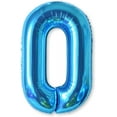 thumbnail image 1 of Ballon Chiffre en Feuille Bleu de 40 Po - Parfait pour les Célébrations, 1 of 1