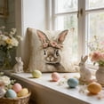 thumbnail image 4 of Decoraciones de Pascua, adornos de Pascua, regalos de Pascua, funda de almohada de conejito de Pascua, animales lindos, decoración de sofá estampada, funda de cojín suave, funda de almohada corta de f, 4 of 6