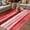 Red, variant on Blue Stripes Outdoor Rug for Patio/Deck/Porch, Non-Slip Large Area Rug 5 x 7 Ft, Watercolor Retro Ombre Abstract Tie Dye Art Indoor Outdoor Rugs Washable Area Rugs, Camping Rug Carpet Runner