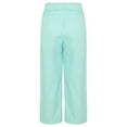 thumbnail image 2 of YONGHS Kids Girls Casual Baggy Wide Leg Palazzo Pants Solid Color Beach Trousers with Pockets Light Green 15-16, 2 of 7