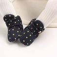 thumbnail image 2 of Newborn Baby Cozy Fleece Booties with Grippers Winter Slippers Socks Soft Sole Stay On Infant First Walker Crib Shoes, 2 of 6