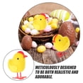 thumbnail image 3 of 6Pcs Fluffy Chicken Animal Toy Yellow Plush For Children And Friends, 3 of 8