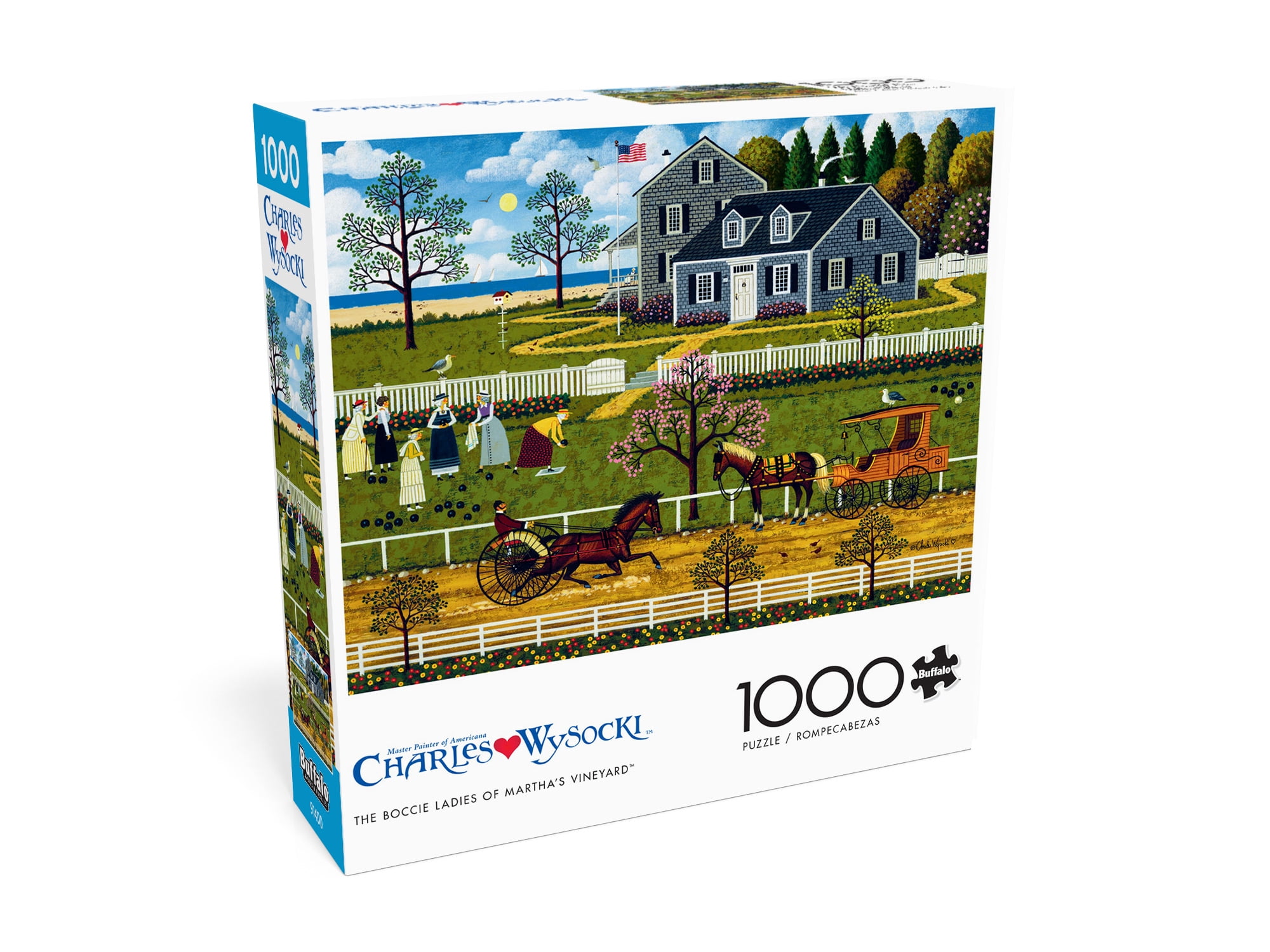 Buffalo Games 1000-Piece Charles Wysocki The Boccie Ladies of Martha's Vineyard Jigsaw Puzzle