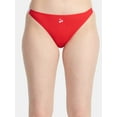 thumbnail image 5 of No Boundaries Cotton Stretch Ribbed Thong Panties, 5-Pack, Women’s, 5 of 16