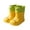 Yellow, variant on Kids Cute Cat Face Rain Boots, Waterproof Non- Wellies Color:Red,Size:2-2.5 Years