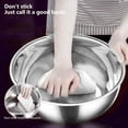 thumbnail image 4 of Extra Large Thickened Mixing Bowl with Flat Bottom, Large Capacity Dough Kneading Basin for Baking, Multi-Purpose Seasoning Dishwashing Bowl, Heavy-Duty Plastic Mixing Bowl for Kitchen, 13in, Silver, 4 of 6