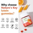 thumbnail image 5 of Nature's Key Lutein Gummies 12mg with Zeaxanthin & Vitamin A for Kids and Adults | Eye Health and Brain Function Supplement | Orange Flavor, 60Ct, 5 of 9