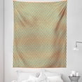 thumbnail image 1 of Vintage Orange Tapestry, Cube Look Boxes in Colorful Design Geometric Retro Illustration, Fabric Wall Hanging Decor for Bedroom Living Room Dorm, 5 Sizes, Mustard and Turquoise, by Ambesonne, 1 of 1