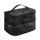 thumbnail image 1 of Yuarrent Bolsa de malla transparente de nailon, bolsas de viaje fáciles de limpiar, impermeables, informales, con cremallera, para artículos Almacenamiento y organización del hogar Negro, 1 of 6