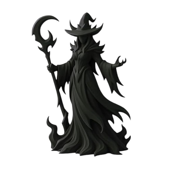 WEGFTDUOP Halloween Decoration Enchanting Witch Statue Halloween Indoor Outdoor Decoration