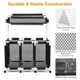 thumbnail image 3 of Yescom 270 Gallon Pool Float Storage Bin with Portable Bean Bag Toss Game Cornhole Board Set, 3 of 10
